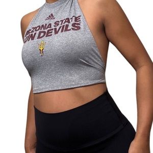 Sexy Arizona State University backless cropped tank